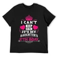 thumbnail image 1 of Mens Funny I CAN'T KEEP CALM IT'S MY DAUGHTER'S 17TH BDAY T-Shirt Black, 1 of 5