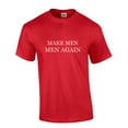 thumbnail image 1 of Mens Funny Make Men Men Again Mens Short Sleeve T-shirt Graphic Tee-Red-4xl, 1 of 1