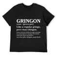 thumbnail image 1 of Mens Funny Mexican Definition Gringon T-Shirt Black Medium, 1 of 5