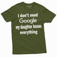 thumbnail image 1 of Mens Funny My Daughter Knows Everything T-Shirt Father'S Day Gift | Dad Birthday Gifts (Large Military Green), 1 of 6