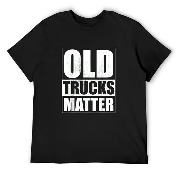 Mens Funny Old Trucks Matter Vintage Pickup Truck Classic Trucker T-Shirt Black Small