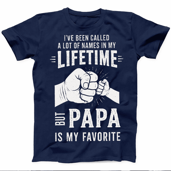 Mens Funny Papa T Shirts A Lifetime Of Being My Papa Fathers Day Graphic Tee for Men Vintage Family Quote Graphic Tees