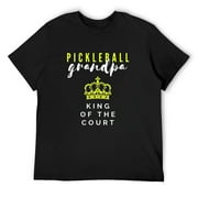Mens Funny Pickleball Grandpa T-Shirt T-Shirt Black Small