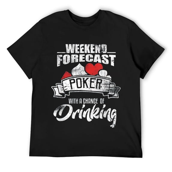 Mens Funny Poker Player Gift T-Shirt Black