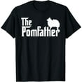 thumbnail image 1 of Mens Funny Pomeranian Father Dad The Pom Father Dog Lover T-Shirt, 1 of 3