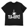 thumbnail image 1 of Mens Funny Pun Terrific Tea Drinking Bubble Tea Design T-Shirt Black, 1 of 5