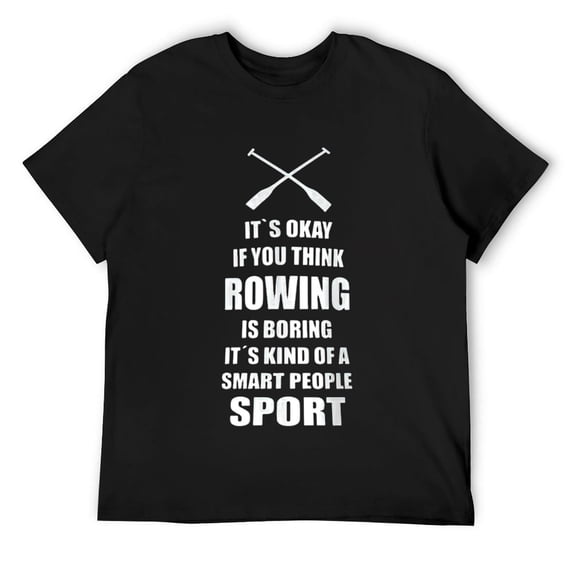 Mens Funny Rowing Crew Quote Kayak Canoe Sport Gift idea T-Shirt Black