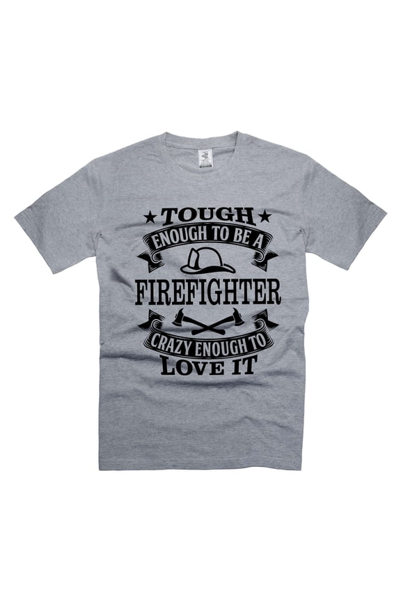 Mens Funny Saying T-shirt Firefighter Funny Shirt Firefighter Birthday Gifts Father's Day Shirts (Large Grey)