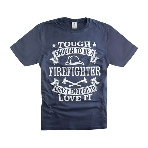 Mens Funny Saying T-shirt Firefighter Funny Shirt Firefighter Birthday Gifts Father's Day Shirts (Medium Navy Blue)