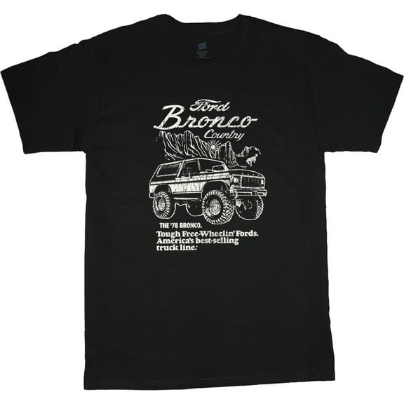 Ford Bronco T-shirt Mens Graphic Tees Clothing Apparel Accessories Ford