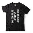 thumbnail image 1 of Mens Funny Saying T-shirt My Dog Hilts His Head Just Like You Shirt Humorous Gifts Dog Owner Shirt, 1 of 6