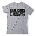 thumbnail image 1 of Mens Funny Shirt Car Shirts Manual Driver Gifts Real Cars Don't Shirt Themselves Shirt Car Shirts (Large Grey), 1 of 6