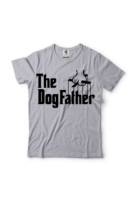 Mens Funny Shirt Dog Father Shirt Dog Dad Gifts Gift For Men Humorous Gifts Dog Owner Shirt (Small Grey)