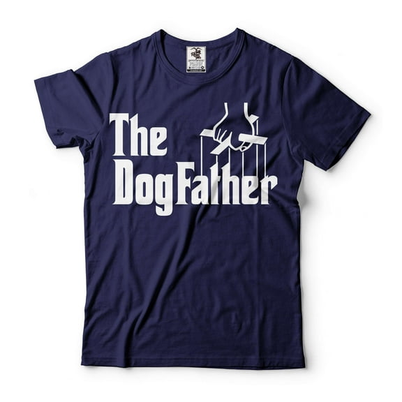 Mens Funny Shirt Dog Father Shirt Dog Dad Gifts Gift For Men Humorous Gifts Dog Owner Shirt (XX-Large Navy Blue)