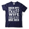thumbnail image 1 of Mens Funny Shirt I Have A Crazy Wife T-Shirt Husband Funny Shirt Husband Gifts Anniversary Tee (3X-Large Navy Blue), 1 of 6