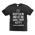 thumbnail image 1 of Mens Funny Shirt Let Me Save Your Kitty Shirt I'M A Firefighter Funny Shirt Unisex S-5XL Hot Trending Shirt, Vintage Birthday Gift, 1 of 3