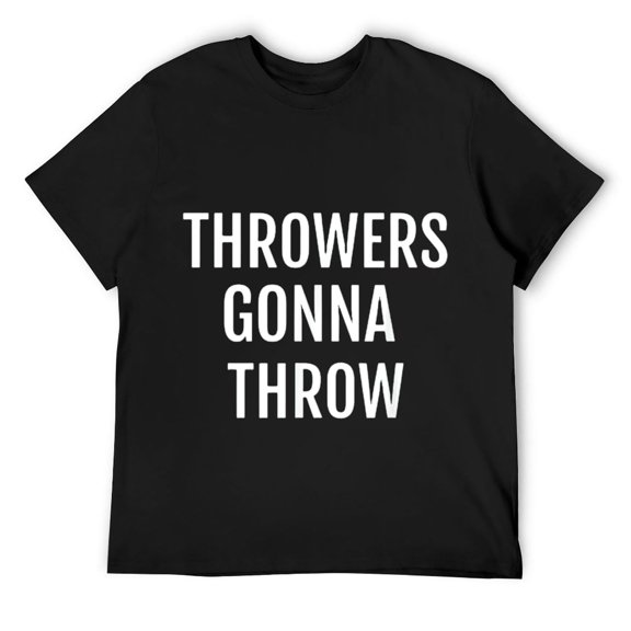 Mens Funny Shot Put Discus Hammer Javelin T-Shirt Black