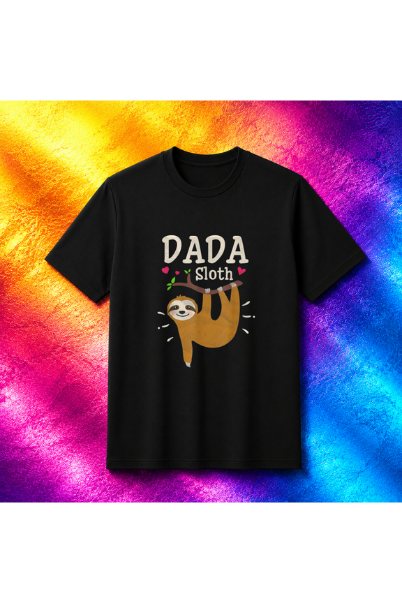 Mens Funny Sloth Graphic Humor Zoo Animal Lovers Dada T-Shirt, S-5XL