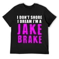 thumbnail image 1 of Mens Funny Snoring Semi Truck Driver Jake Brake Pink Design Sweatshirt Black 2X-Large, 1 of 5
