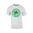 thumbnail image 1 of Mens Funny St. Patricks Day Shenanigans Squad Shamrock Clover Short Sleeve T-shirt Graphic Tee-White-medium, 1 of 4