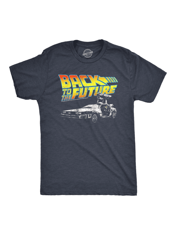 Classic Back to the Future Shirt Delorean Logo Movie Tee for Men Graphic Tees