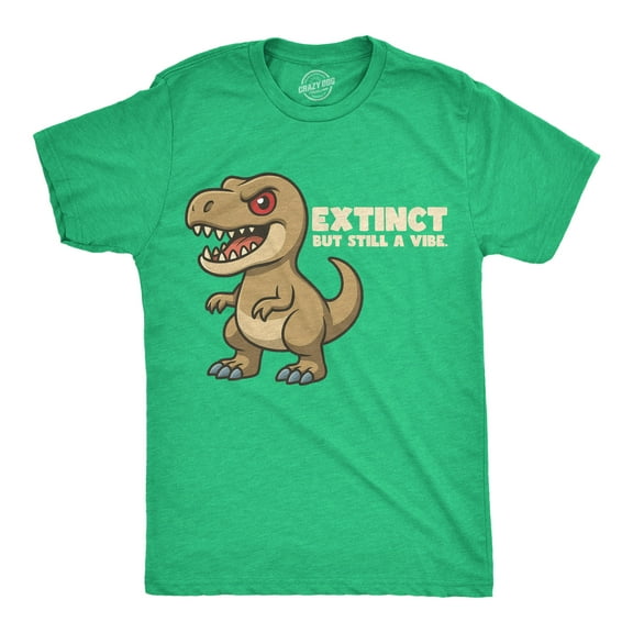 Mens Funny T Shirt Extinct But Still A Vibe Sarcastic T Rex Graphic Novelty Dino Tee for Men Graphic Tees