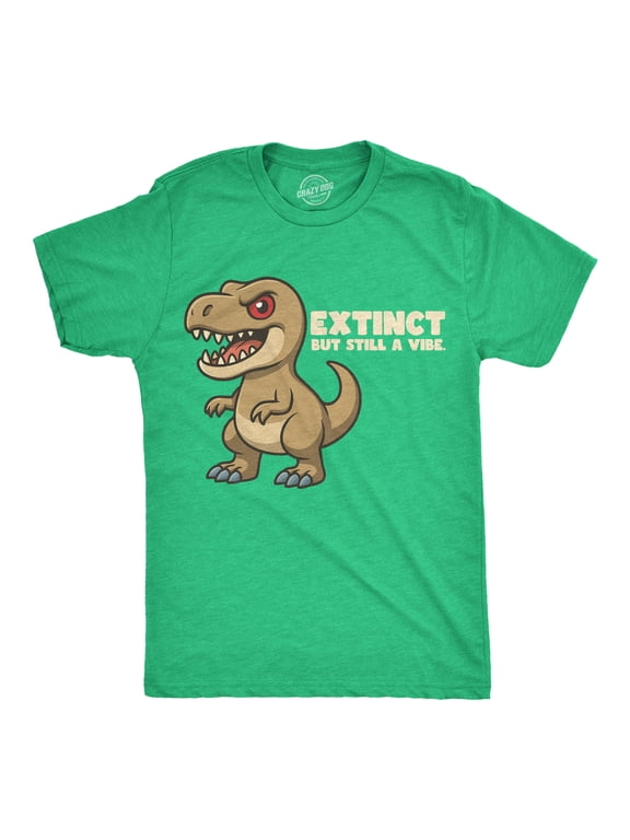 Mens Funny T Shirt Extinct But Still A Vibe Sarcastic T Rex Graphic Novelty Dino Tee for Men Graphic Tees