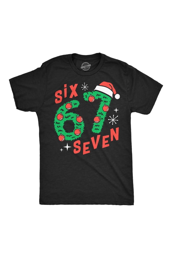 Mens Funny T Shirts 6 7 Christmas Sarcastic Viral Meme Graphic Novelty Tee For Men Graphic Tees