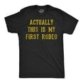 thumbnail image 1 of Mens Funny T Shirts Actually This Is My First Rodeo Sarcastic Graphic Novelty Tee for Men Graphic Tees, 1 of 9