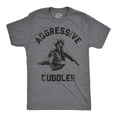 thumbnail image 1 of Mens Funny T Shirts Aggressive Cuddler Sarcastic Martial Arts Graphic Tee for Men Graphic Tees, 1 of 9