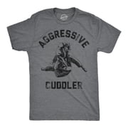 Mens Funny T Shirts Aggressive Cuddler Sarcastic Martial Arts Graphic Tee for Men Graphic Tees