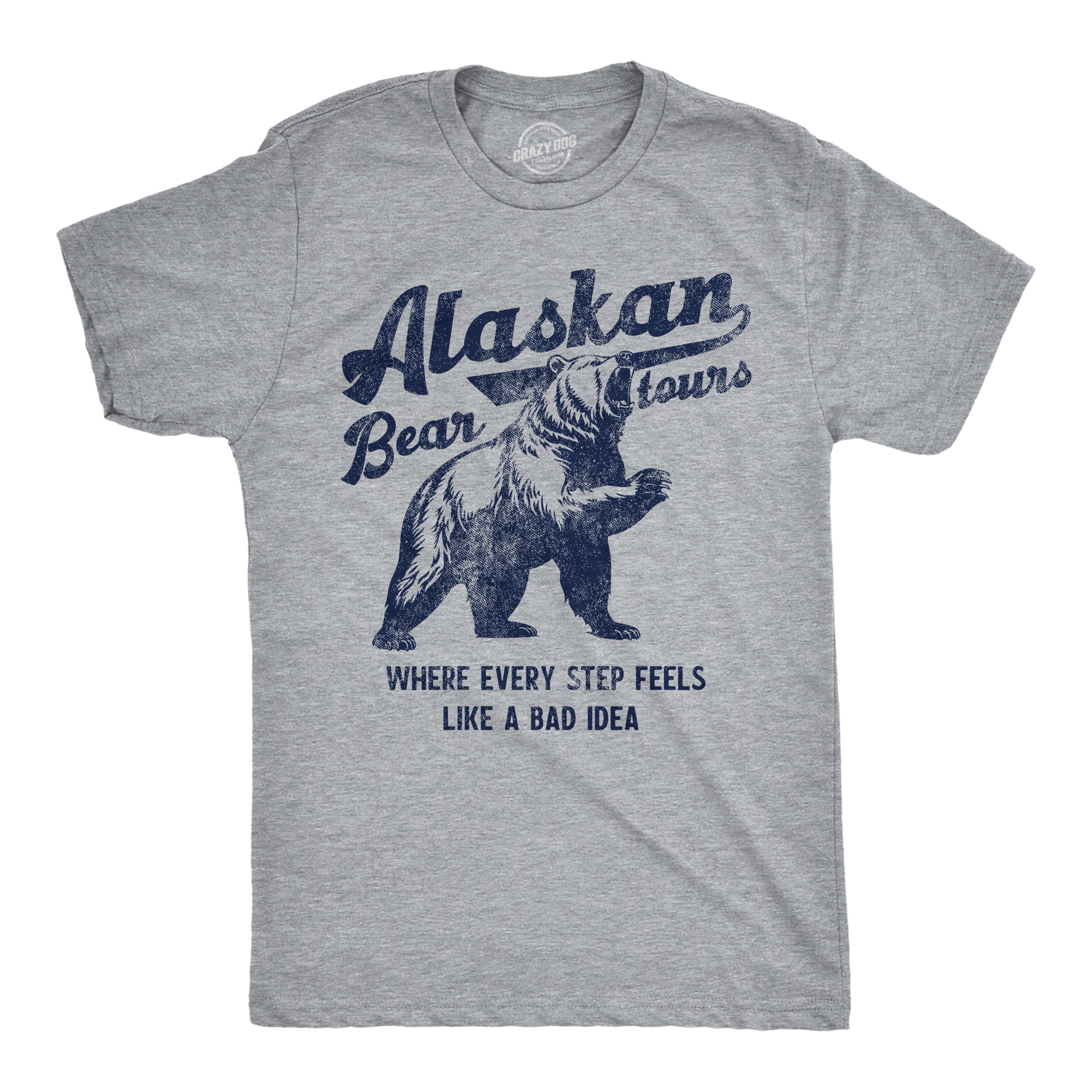 Mens Funny T Shirts Alaskan Bear Tours Sarcastic Graphic Novelty Tee ...