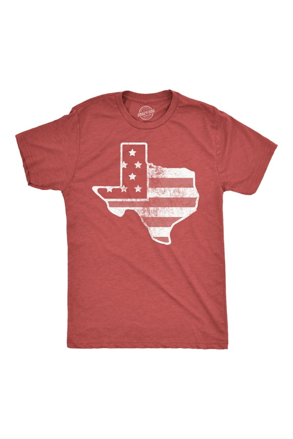 Mens Funny T Shirts American Flag Texas Awesome Fourth Of July Tee for Men Graphic Tees