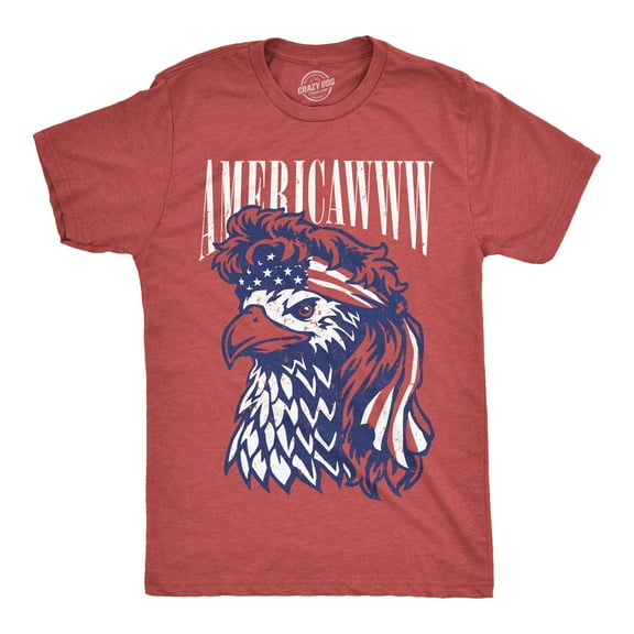 Mens Funny T Shirts Americawww Sarcastic Fourth Of July Bald Eagle Graphic Tee for Men Graphic Tees