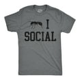 thumbnail image 1 of Mens Funny T Shirts Ant I Social Sarcastic Introverted Graphic Novelty Tee for Men Graphic Tees, 1 of 9