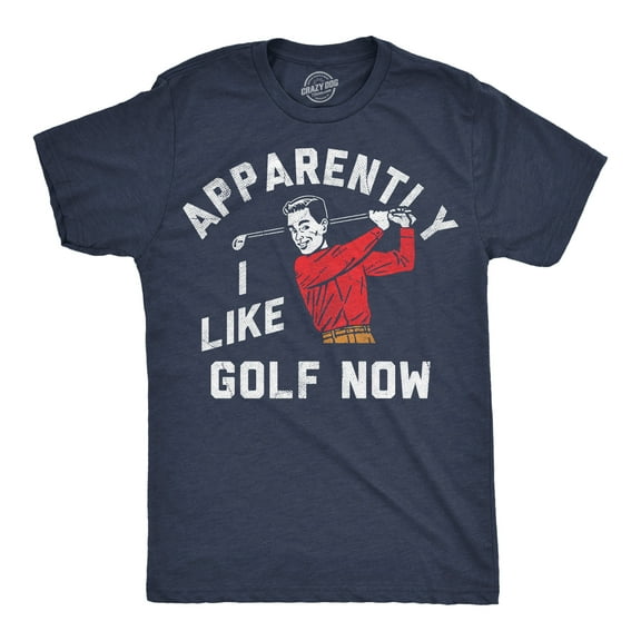 Mens Funny T Shirts Apparently I Golf Now Sarcastic Golfing Graphic Novelty Tee For Men Graphic Tees