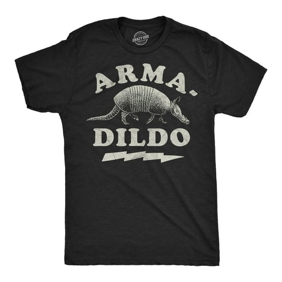 Mens Funny T Shirts Arma Dildo Sarcastic Animal Graphic Novelty Tee for Men Graphic Tees