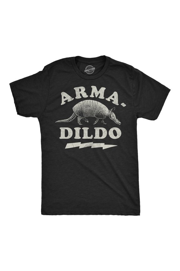 Mens Funny T Shirts Arma Dildo Sarcastic Animal Graphic Novelty Tee for Men Graphic Tees