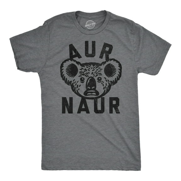 Mens Funny T Shirts Aur Naur Sarcastic Koala Graphic Novelty Tee for Men Graphic Tees