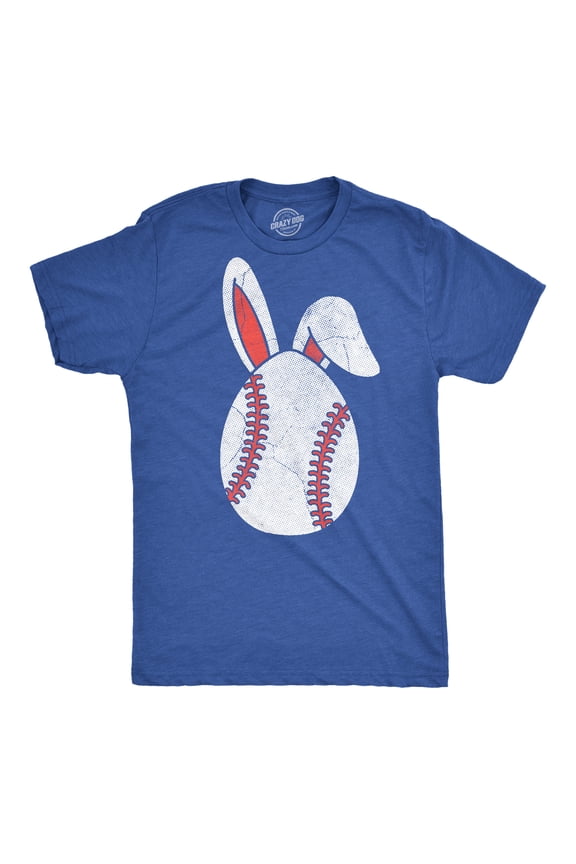 Mens Funny T Shirts Baseball Easter Egg Sarcastic Easter Sunday Tee For Men Graphic Tees