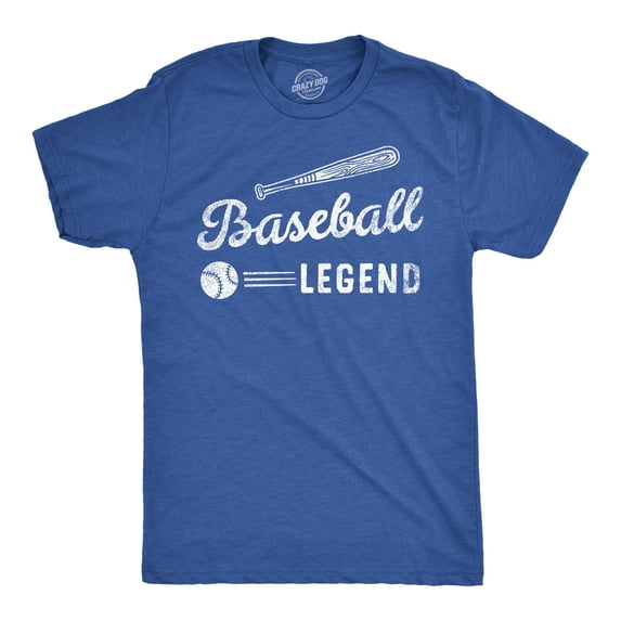 Mens Funny T Shirts Baseball Legend Sarcastic Sports Graphic Tee Graphic Tees
