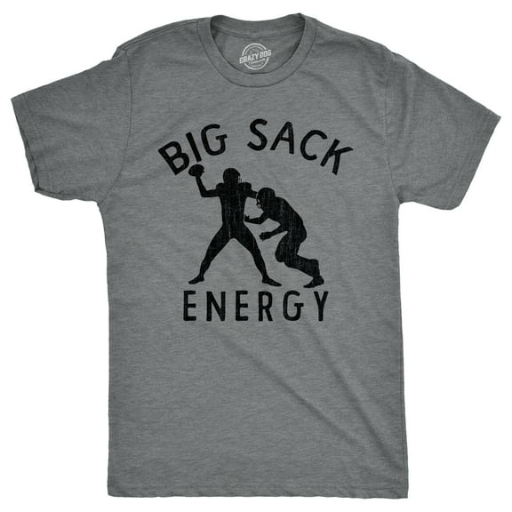Mens Funny T Shirts Big Sack Energy Sarcastic Football Graphic Novelty Tee for Men Graphic Tees