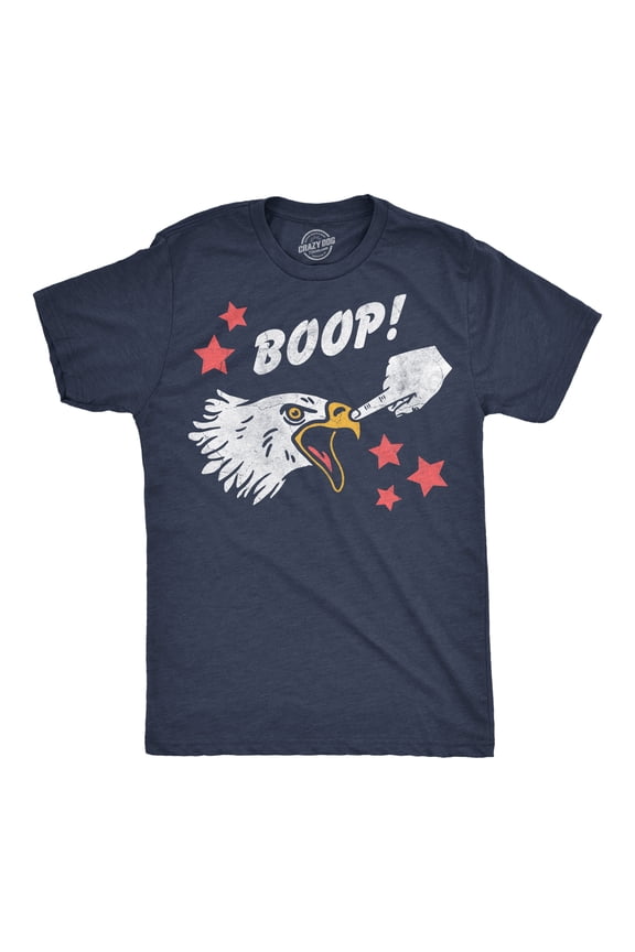 Mens Funny T Shirts Boop Bald Eagle Sarcastic Fourth Of July Tee For Men Graphic Tees