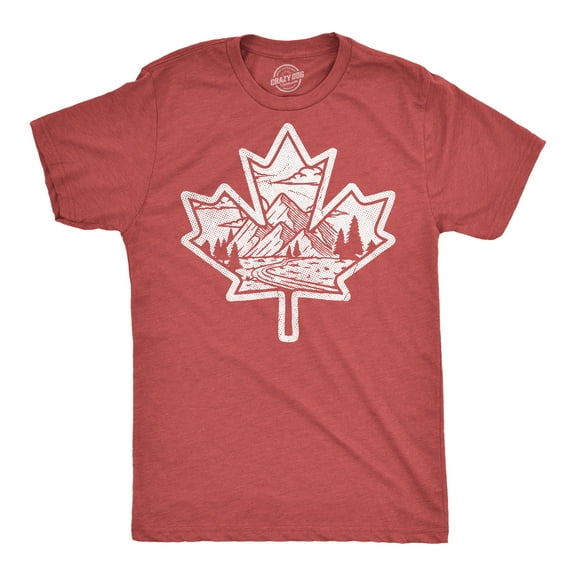 Mens Funny T Shirts Canadian Maple Leaf Sarcastic Nature Graphic Novelty Tee for Men Graphic Tees
