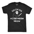 thumbnail image 1 of Mens Funny T Shirts Ch-Ch Meow Meow Sarcastic Killer Cat Halloween Tee for Men Graphic Tees, 1 of 9