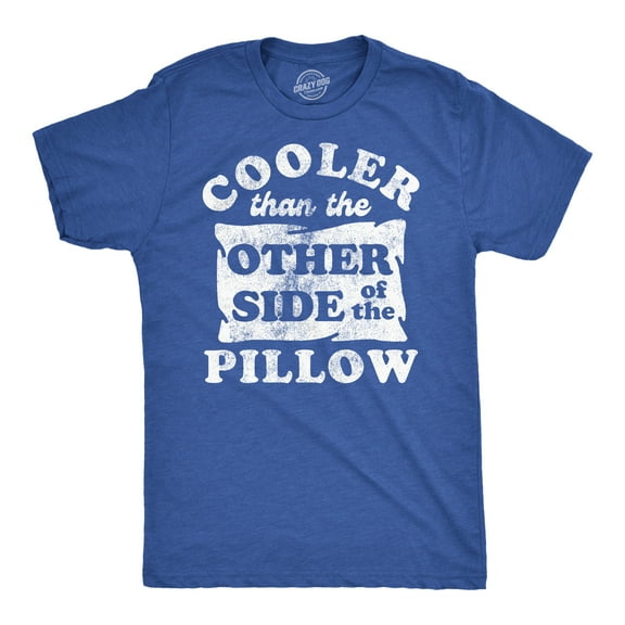Mens Funny T Shirts Cooler Than The Other Side of The Pillow Sarcastic Novelty Tee for Men Graphic Tees