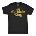 thumbnail image 1 of Mens Funny T Shirts Cornhole King Sarcastic Lawn Game Graphic Novelty Tee For Men Graphic Tees, 1 of 9