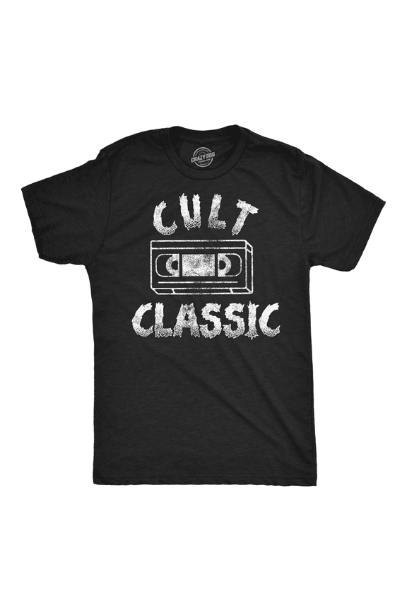 Mens Funny T Shirts Cult Classic Sarcastic Video Tape Graphic Tee for Men Graphic Tees