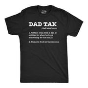 Mens Funny T Shirts Dad Tax Sarcastic Fathers Day Novelty Tee for Men Graphic Tees