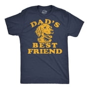 Mens Funny T Shirts Dads Best Friend Sarcastic Dog Graphic Novelty Fathers Day Tee for Men Graphic Tees